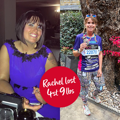Rachel lost 4st 9lbs
