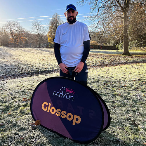 Member Rob Carpenter at park run on a frosty day
