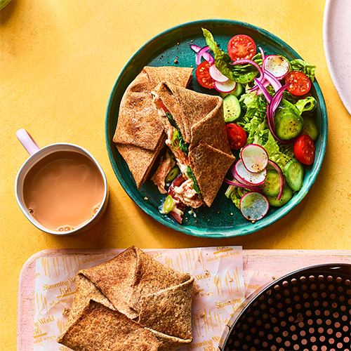 Slimming World Wraps - air fryer buffalo chicken crunch