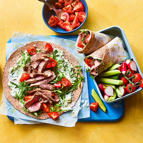 Slimming World Wraps - greek lamb