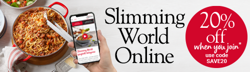 Slimming World Online offer - 20% off when you join* use code SAVE20. Terms and conditions apply