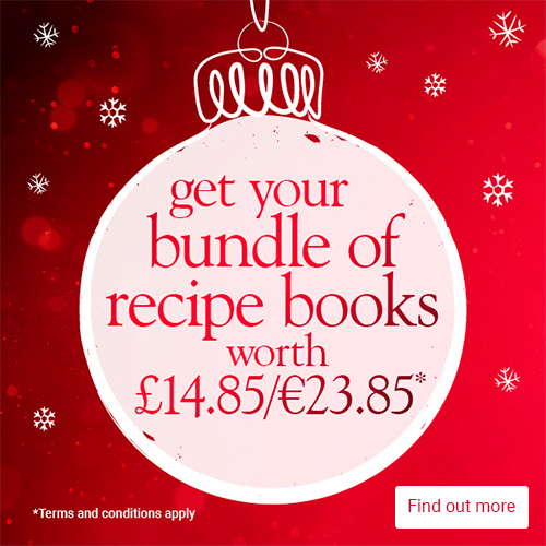 Get your bundle of recipe books. Terms and conditions apply. 12th October to 1st November 2025.