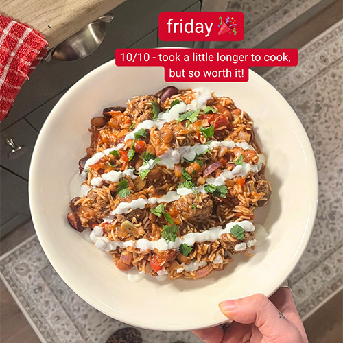 Slimming World Kitchen dish - chilli meatball traybake